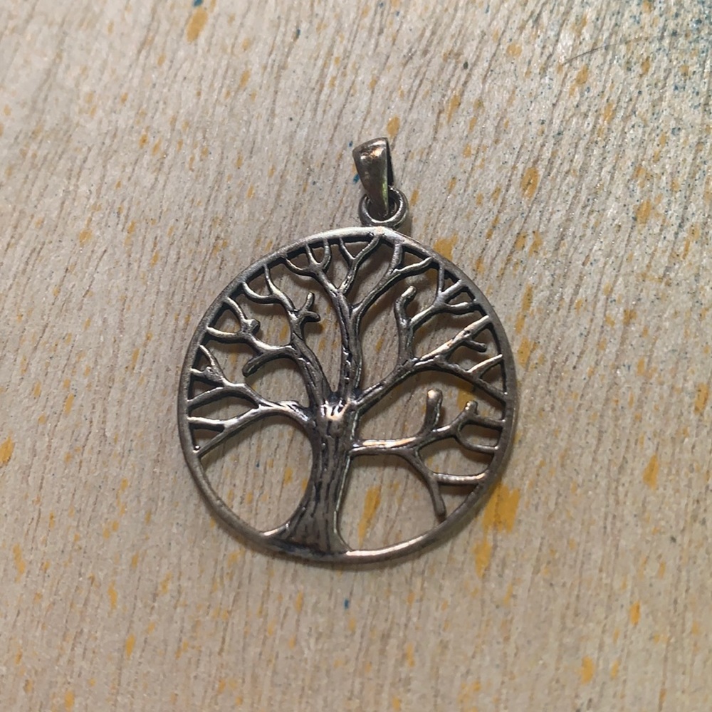 .925 Sterling Silver Tree of Life pendant